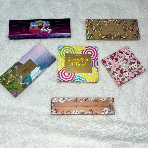 6 Eyeshadow Palette Set:Wander, Pinky Rose. BH Cosmetic
